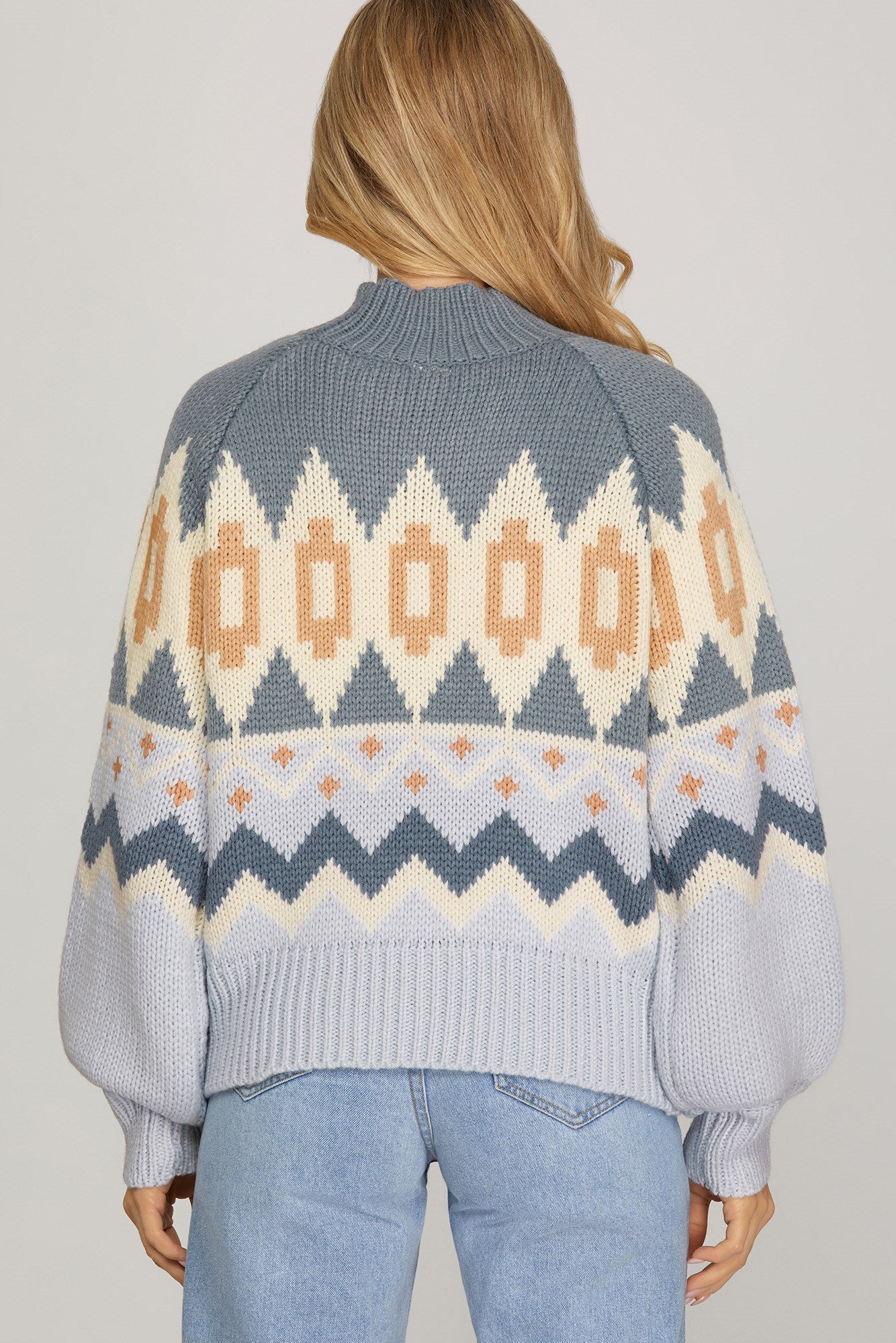 The Aspen Peaks Sweater - BLUE